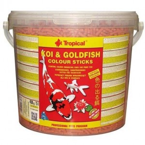 Tropical Pond Koi&Goldfish Colour Sticks 5L/450G