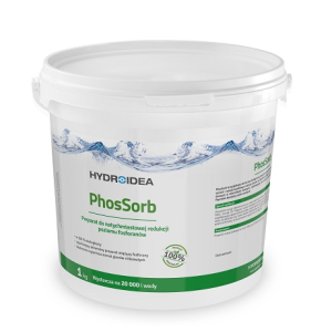 PhosSorb preparat wiążący fosforany w oczkach wodnych i stawach kąpielowych 1kg